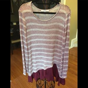 Fever-  Long Sleeve Tunic - EUC